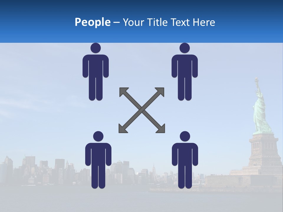 A Picture Of The Statue Of Liberty In New York City PowerPoint Template