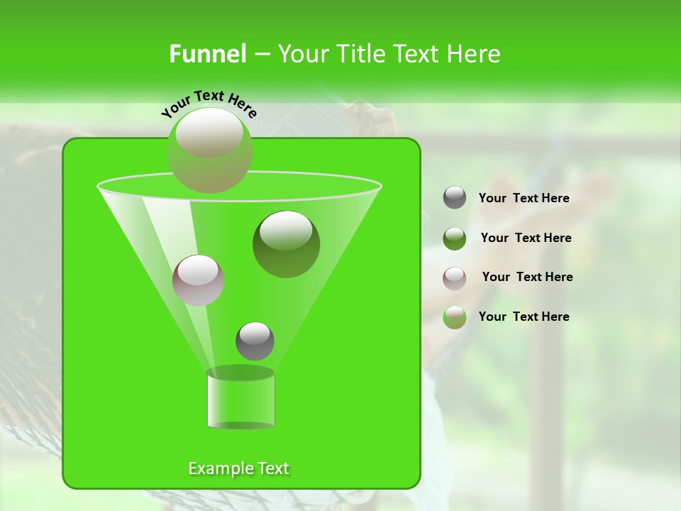 A Woman Reading A Book In A Hammock PowerPoint Template