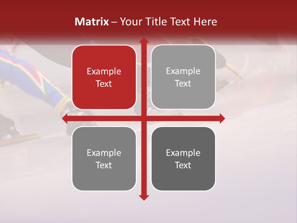 A Group Of People Riding Skis Down A Snow Covered Slope PowerPoint Template