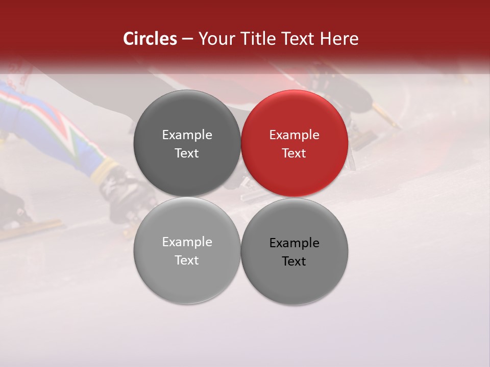 A Group Of People Riding Skis Down A Snow Covered Slope PowerPoint Template