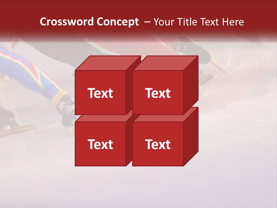 A Group Of People Riding Skis Down A Snow Covered Slope PowerPoint Template