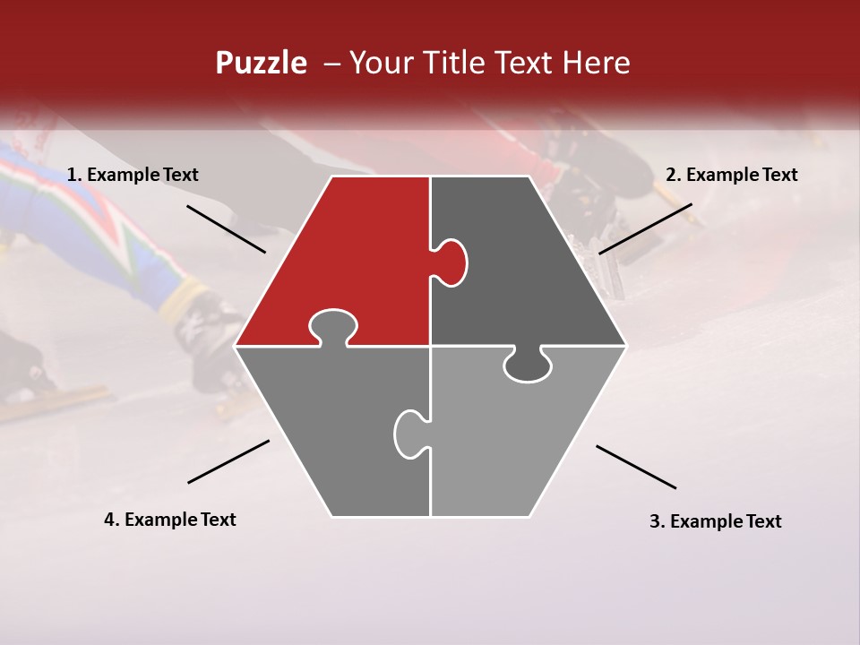 A Group Of People Riding Skis Down A Snow Covered Slope PowerPoint Template