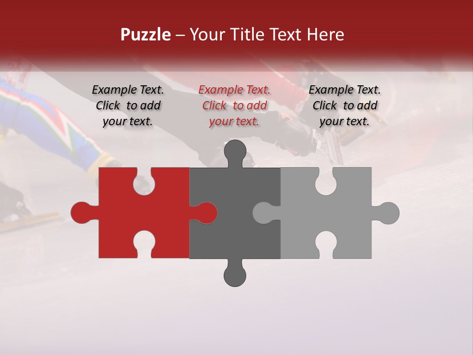 A Group Of People Riding Skis Down A Snow Covered Slope PowerPoint Template