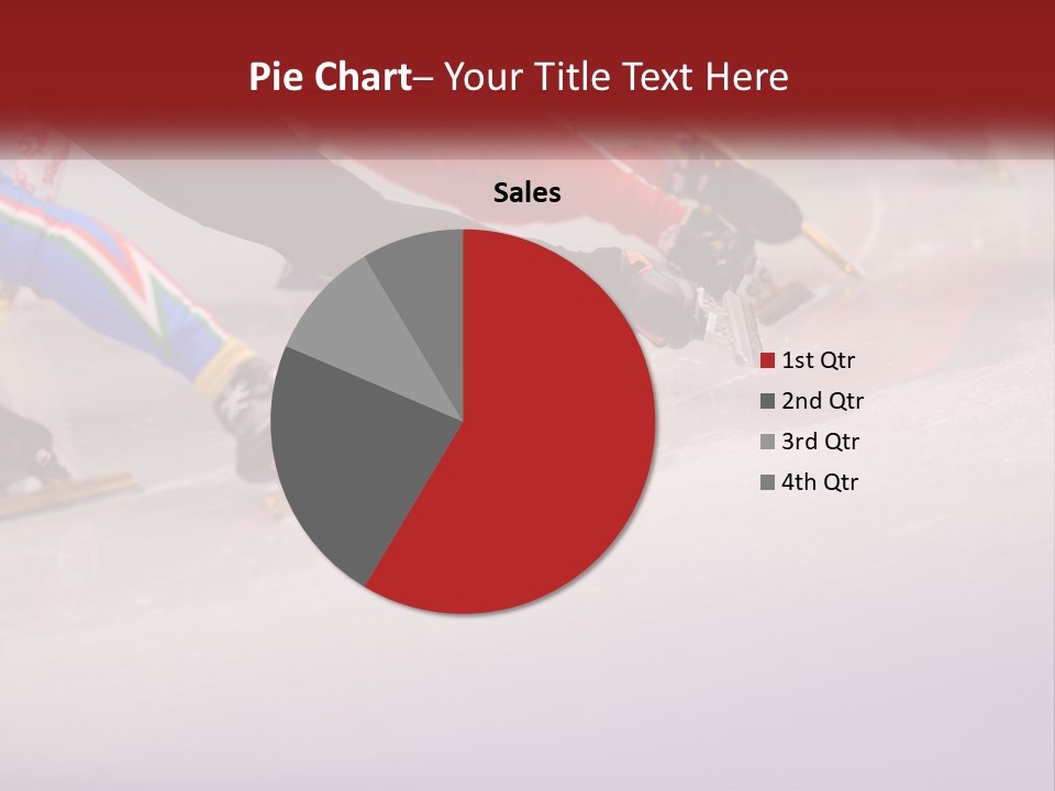 A Group Of People Riding Skis Down A Snow Covered Slope PowerPoint Template