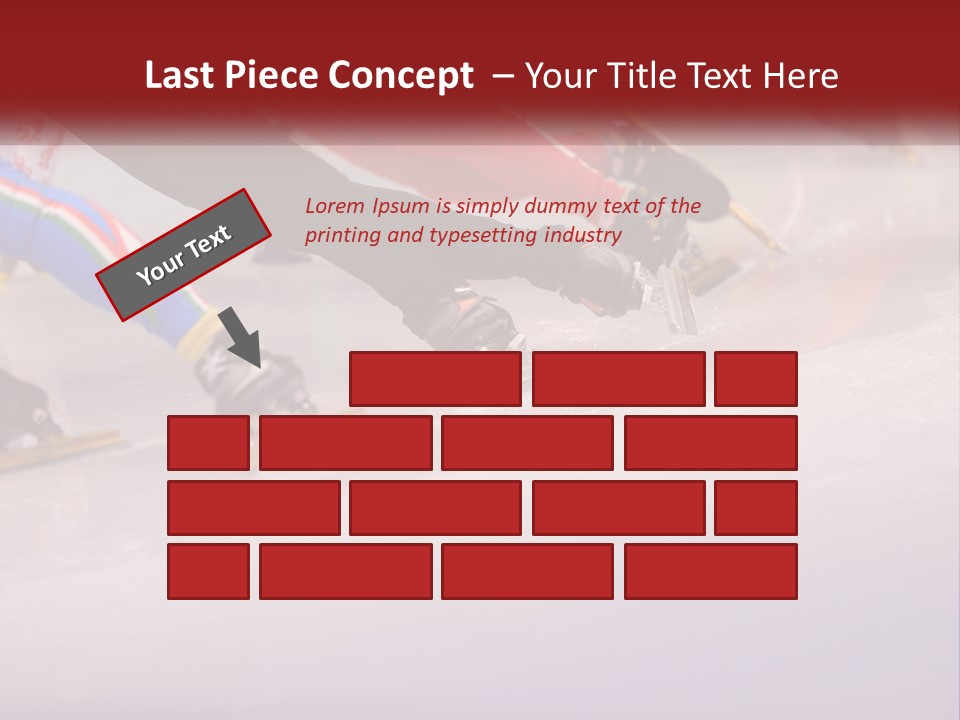 A Group Of People Riding Skis Down A Snow Covered Slope PowerPoint Template