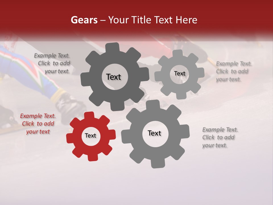 A Group Of People Riding Skis Down A Snow Covered Slope PowerPoint Template