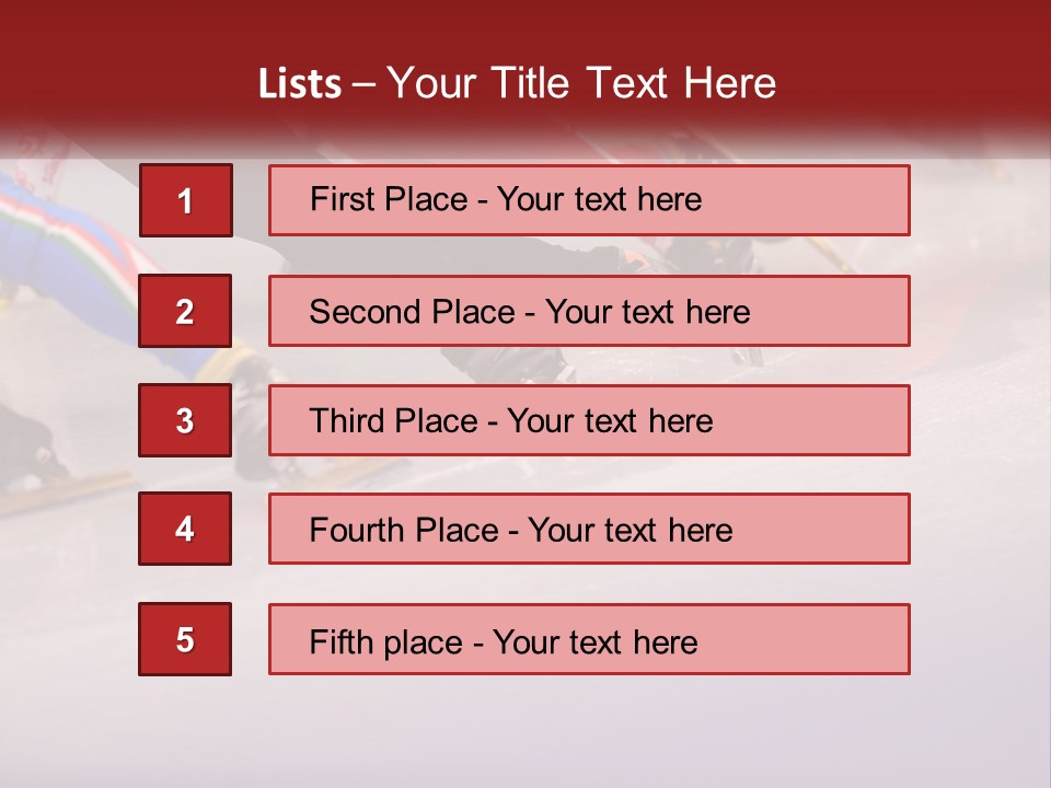 A Group Of People Riding Skis Down A Snow Covered Slope PowerPoint Template