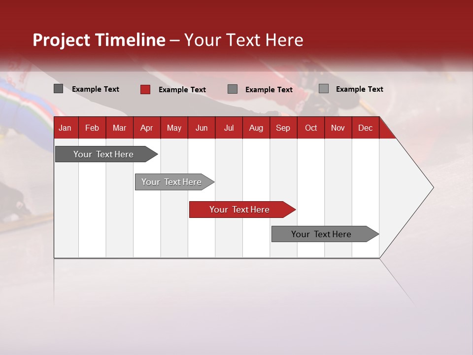 A Group Of People Riding Skis Down A Snow Covered Slope PowerPoint Template