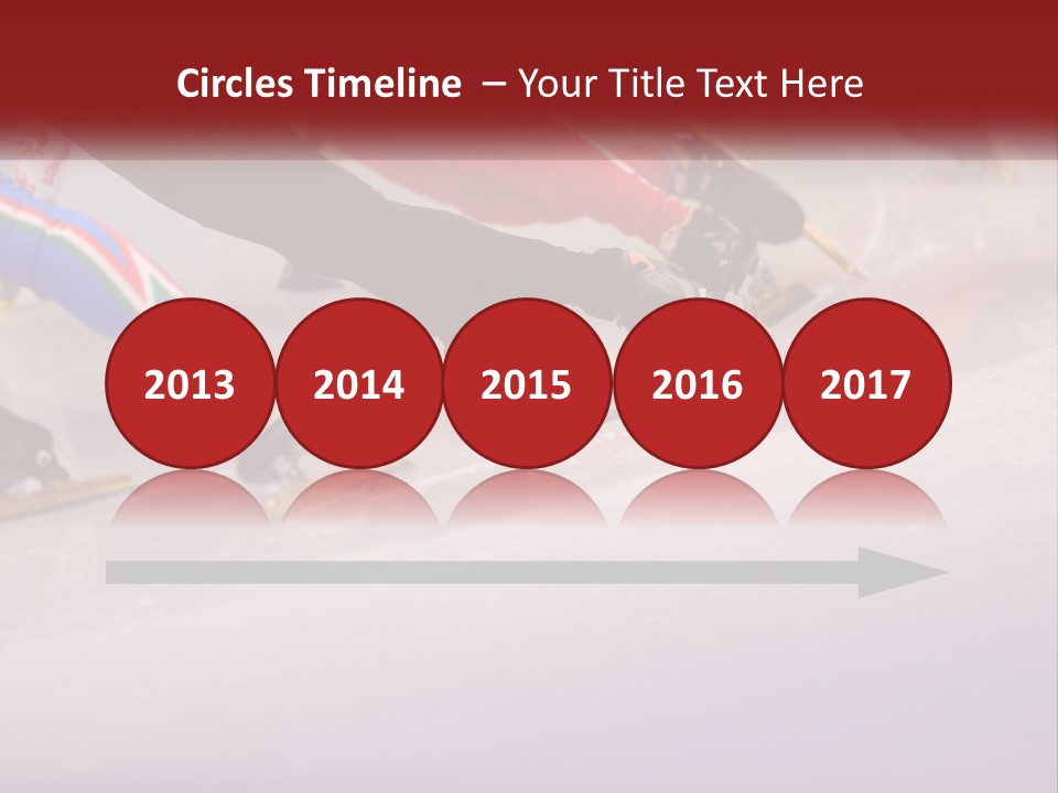 A Group Of People Riding Skis Down A Snow Covered Slope PowerPoint Template