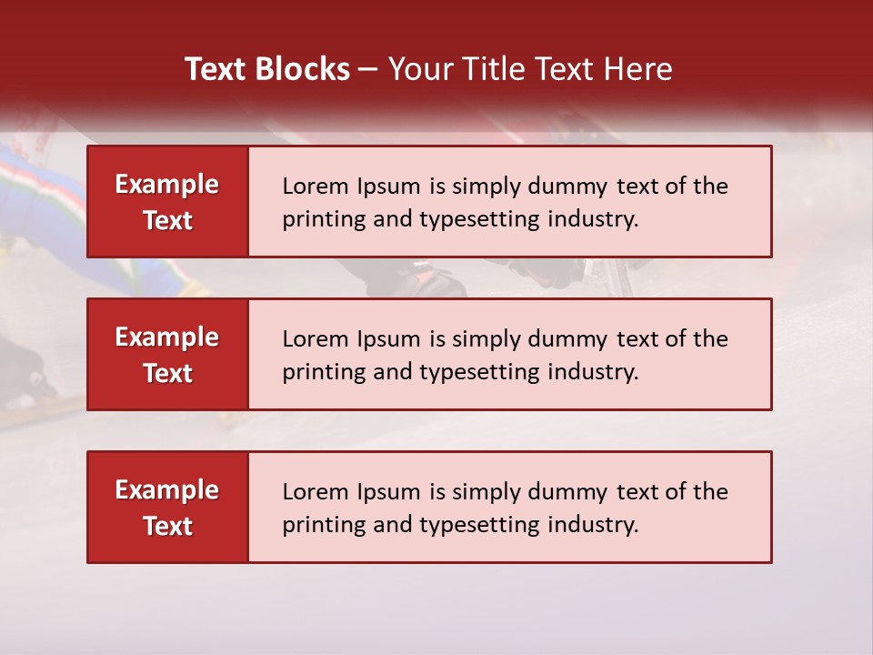 A Group Of People Riding Skis Down A Snow Covered Slope PowerPoint Template