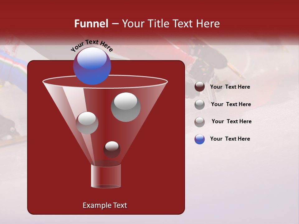 A Group Of People Riding Skis Down A Snow Covered Slope PowerPoint Template