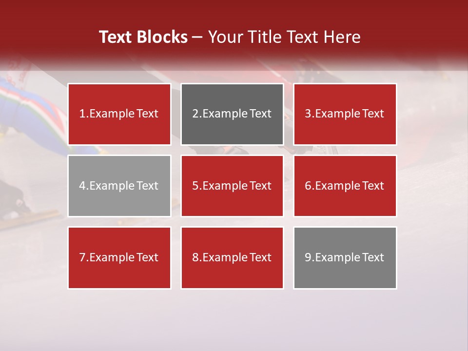 A Group Of People Riding Skis Down A Snow Covered Slope PowerPoint Template