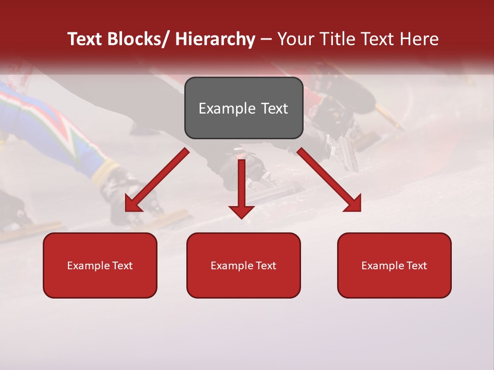 A Group Of People Riding Skis Down A Snow Covered Slope PowerPoint Template