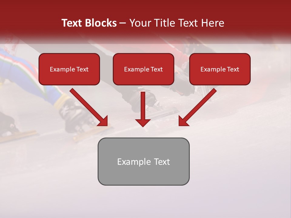 A Group Of People Riding Skis Down A Snow Covered Slope PowerPoint Template