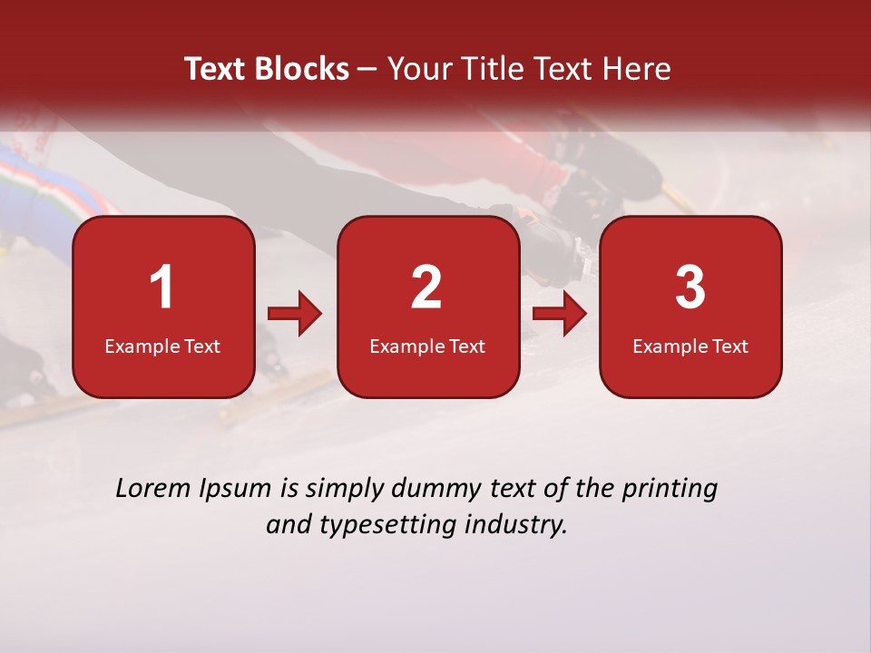 A Group Of People Riding Skis Down A Snow Covered Slope PowerPoint Template
