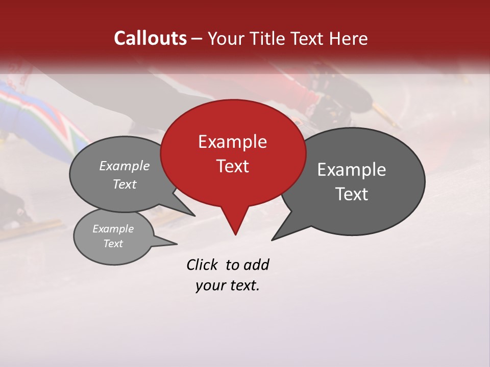 A Group Of People Riding Skis Down A Snow Covered Slope PowerPoint Template