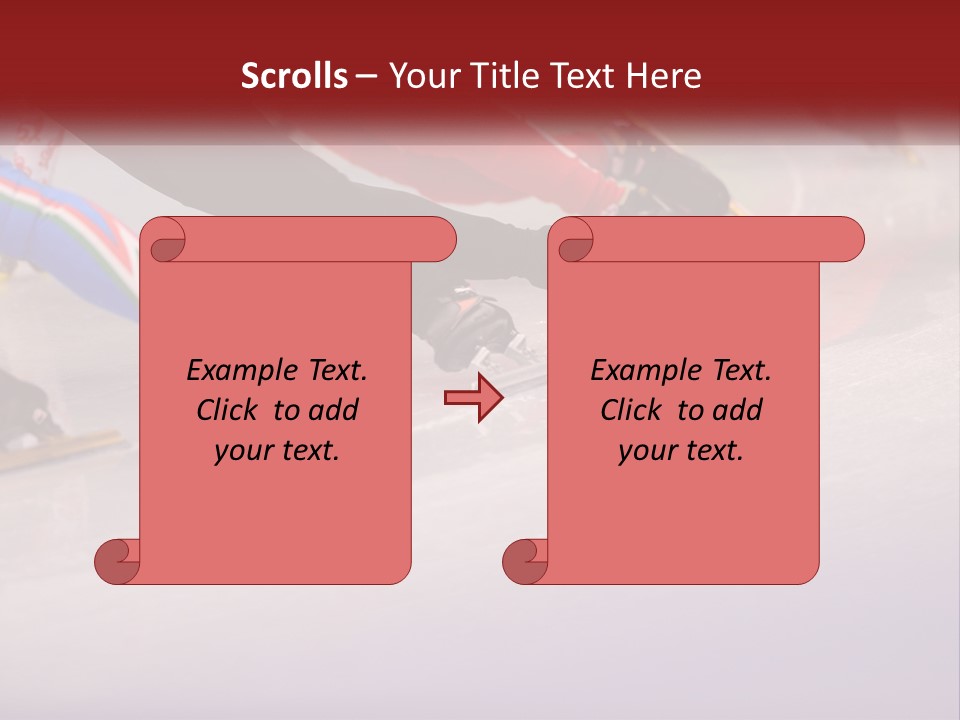 A Group Of People Riding Skis Down A Snow Covered Slope PowerPoint Template