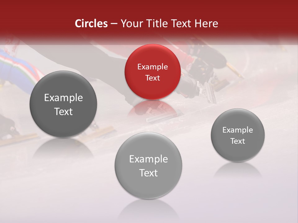 A Group Of People Riding Skis Down A Snow Covered Slope PowerPoint Template