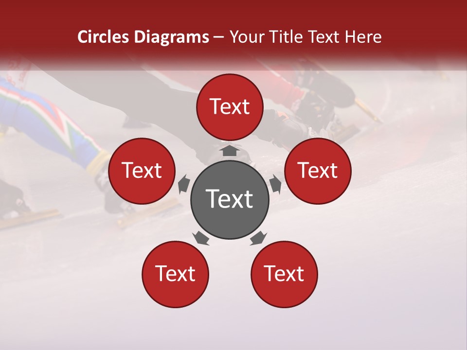 A Group Of People Riding Skis Down A Snow Covered Slope PowerPoint Template