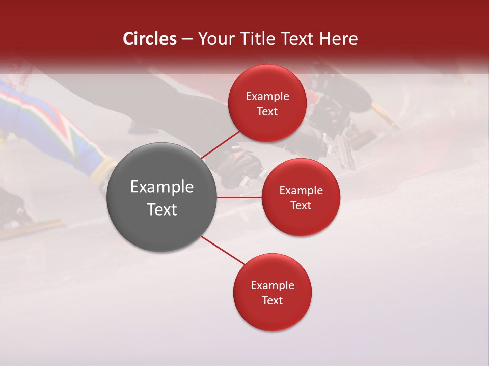 A Group Of People Riding Skis Down A Snow Covered Slope PowerPoint Template