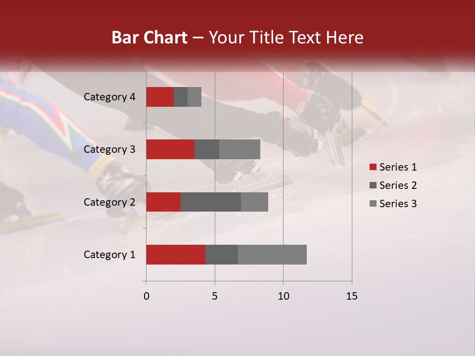 A Group Of People Riding Skis Down A Snow Covered Slope PowerPoint Template