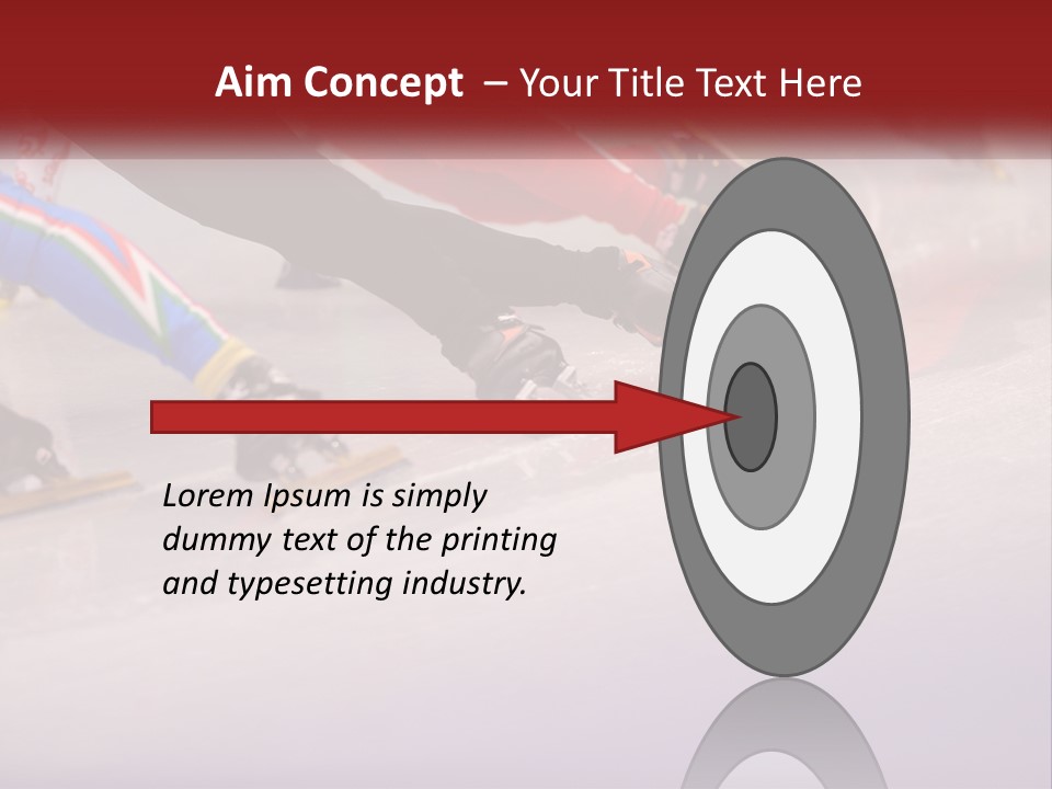 A Group Of People Riding Skis Down A Snow Covered Slope PowerPoint Template