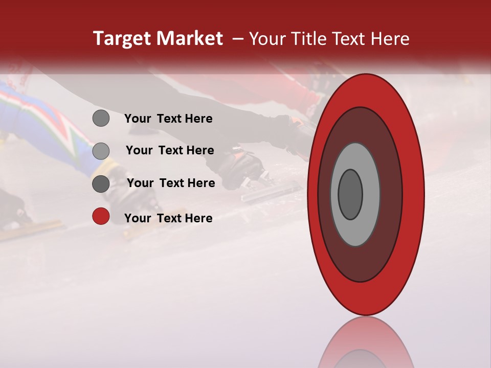 A Group Of People Riding Skis Down A Snow Covered Slope PowerPoint Template