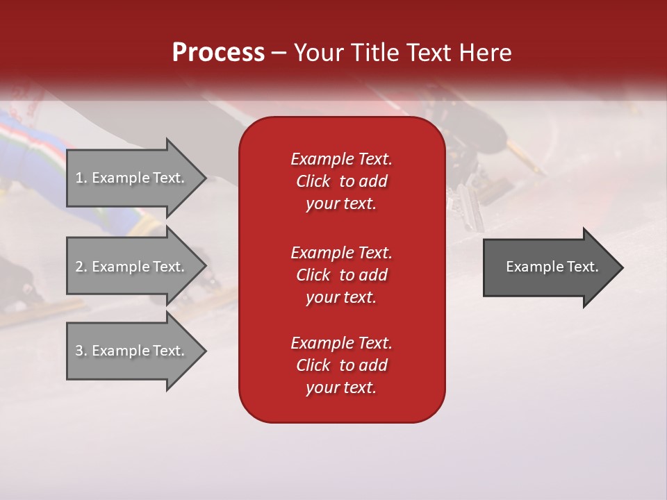 A Group Of People Riding Skis Down A Snow Covered Slope PowerPoint Template