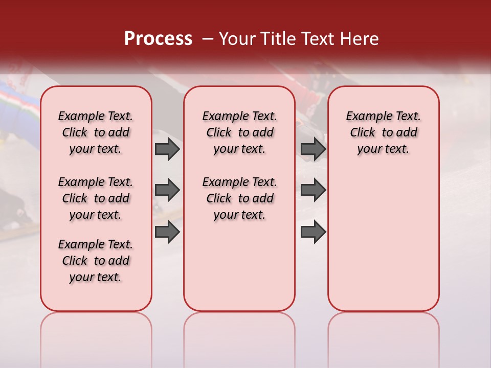 A Group Of People Riding Skis Down A Snow Covered Slope PowerPoint Template