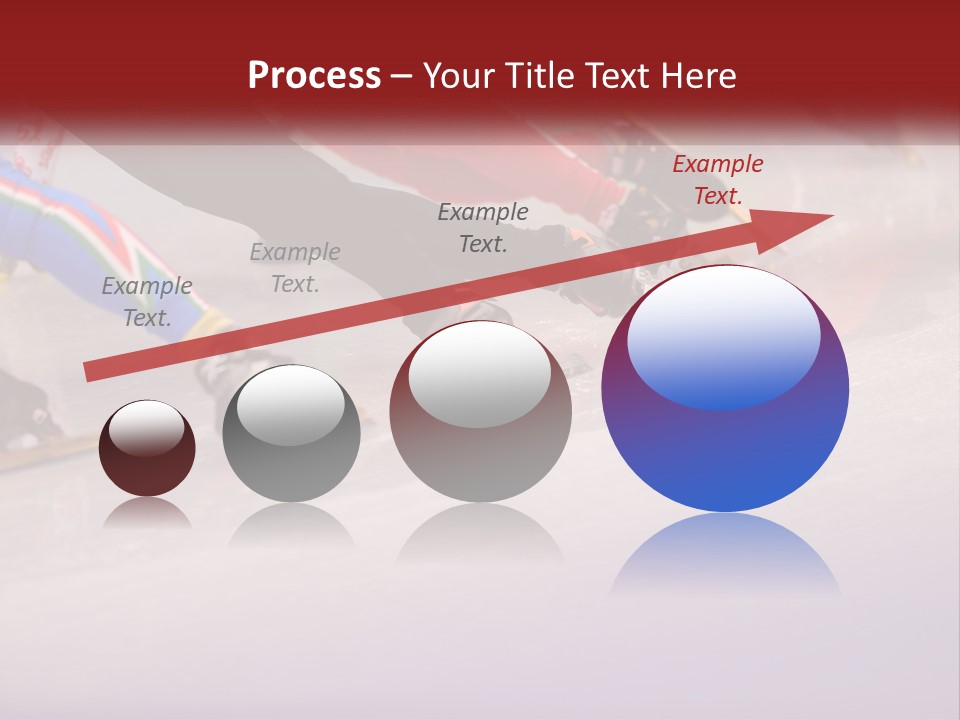 A Group Of People Riding Skis Down A Snow Covered Slope PowerPoint Template