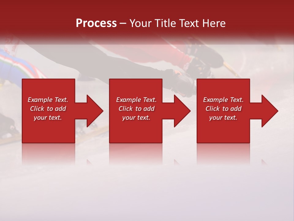 A Group Of People Riding Skis Down A Snow Covered Slope PowerPoint Template