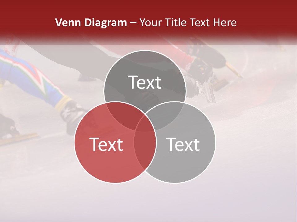 A Group Of People Riding Skis Down A Snow Covered Slope PowerPoint Template