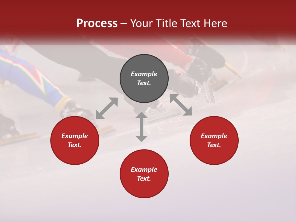 A Group Of People Riding Skis Down A Snow Covered Slope PowerPoint Template