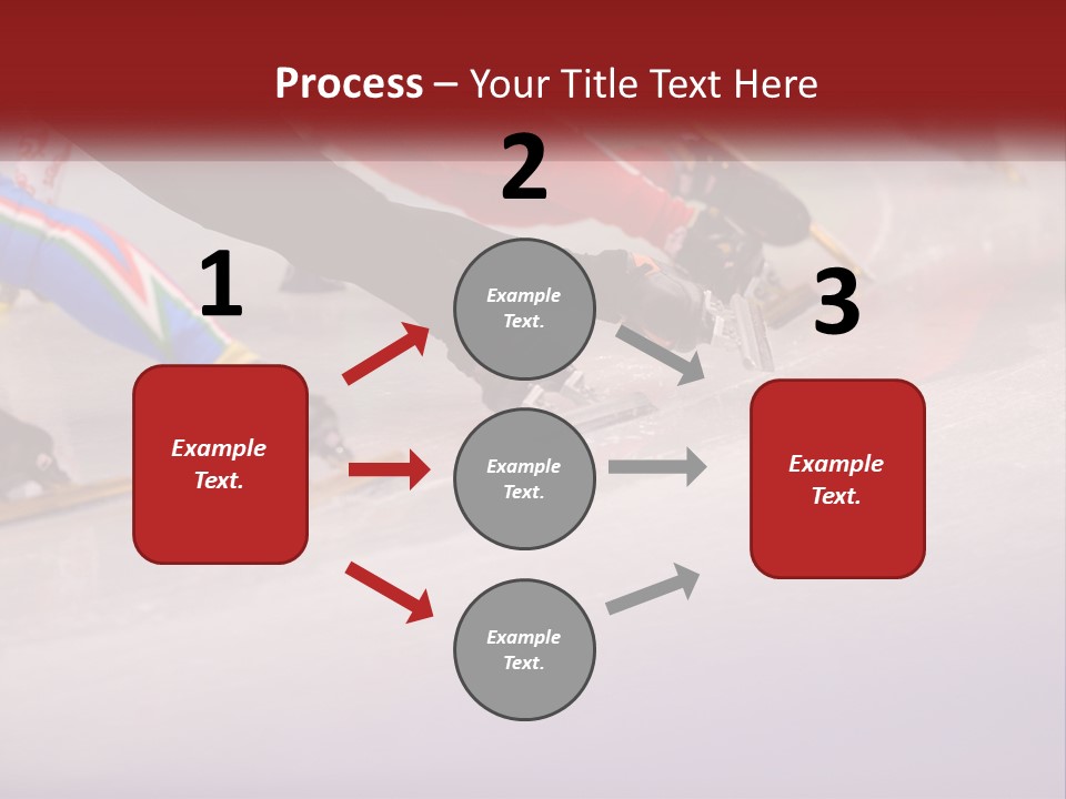 A Group Of People Riding Skis Down A Snow Covered Slope PowerPoint Template