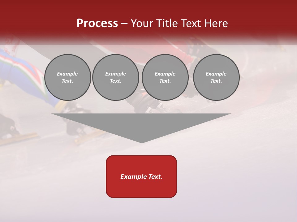 A Group Of People Riding Skis Down A Snow Covered Slope PowerPoint Template