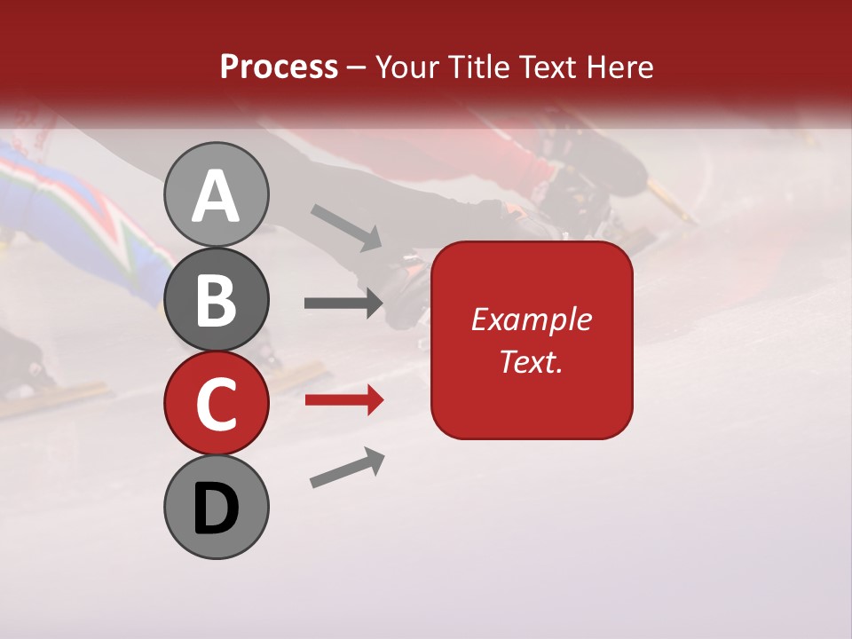 A Group Of People Riding Skis Down A Snow Covered Slope PowerPoint Template