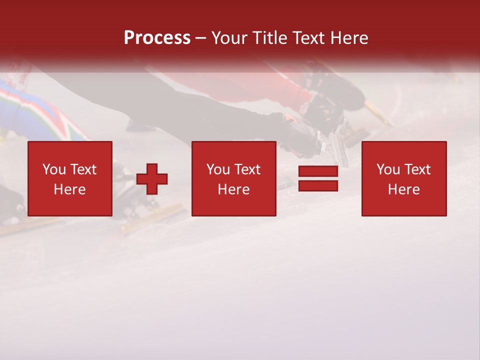 A Group Of People Riding Skis Down A Snow Covered Slope PowerPoint Template