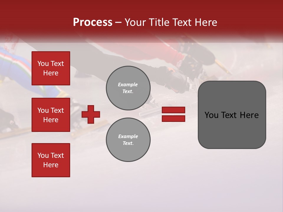 A Group Of People Riding Skis Down A Snow Covered Slope PowerPoint Template