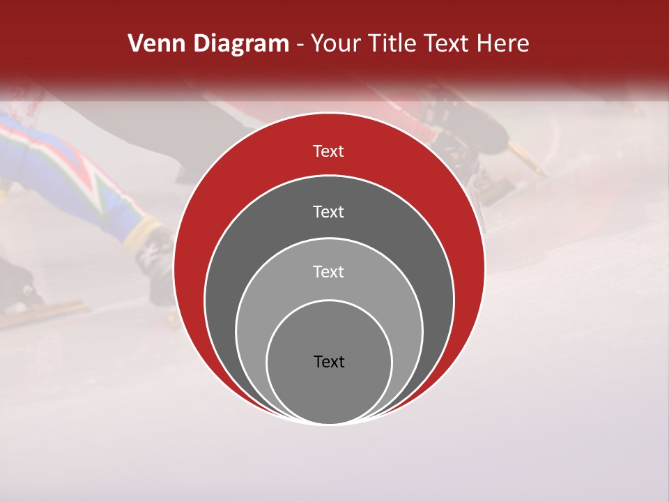 A Group Of People Riding Skis Down A Snow Covered Slope PowerPoint Template