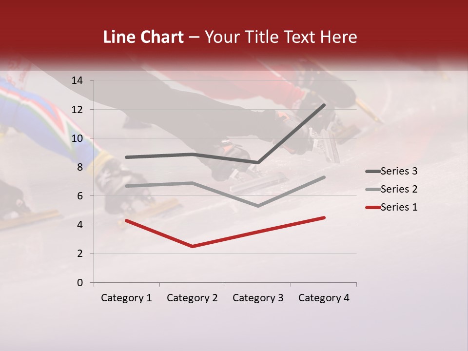 A Group Of People Riding Skis Down A Snow Covered Slope PowerPoint Template