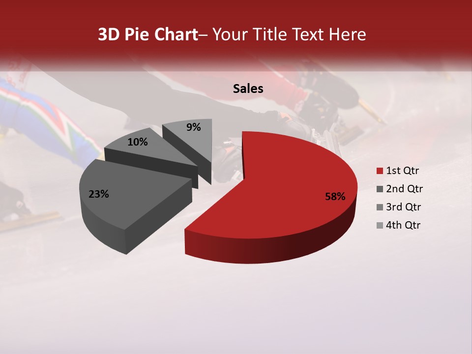 A Group Of People Riding Skis Down A Snow Covered Slope PowerPoint Template