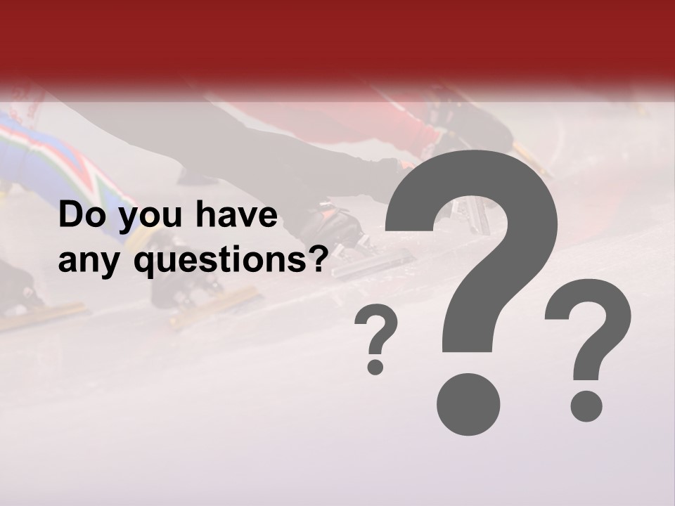 A Group Of People Riding Skis Down A Snow Covered Slope PowerPoint Template