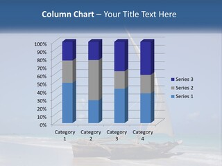 A Boat On The Beach With A Blue Sky In The Background PowerPoint Template