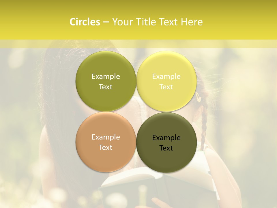 A Woman Reading A Book To A Little Girl PowerPoint Template