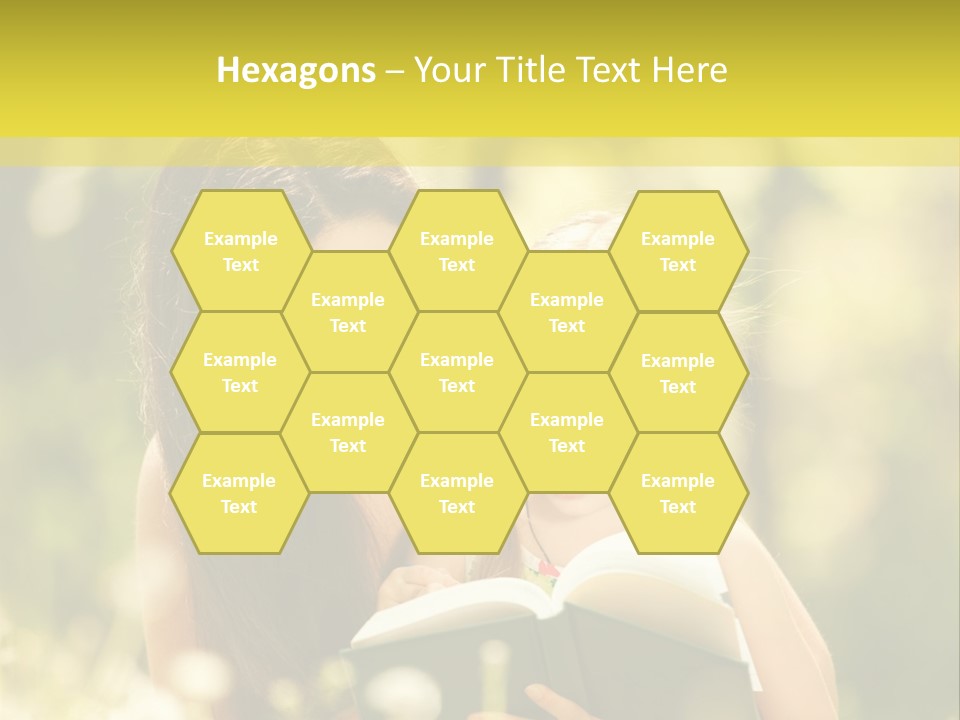 A Woman Reading A Book To A Little Girl PowerPoint Template