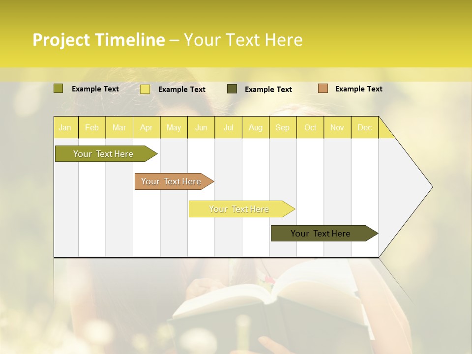 A Woman Reading A Book To A Little Girl PowerPoint Template