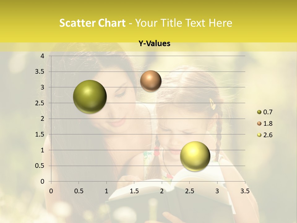 A Woman Reading A Book To A Little Girl PowerPoint Template