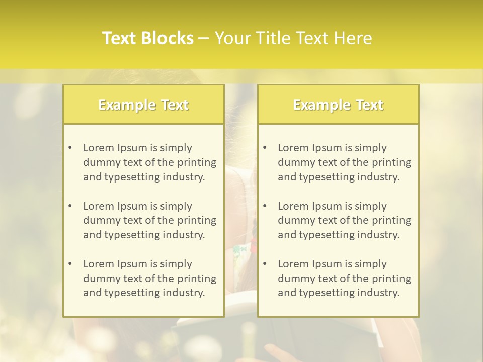 A Woman Reading A Book To A Little Girl PowerPoint Template
