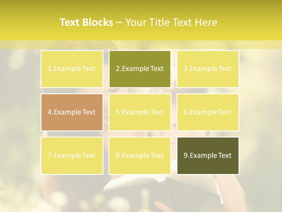 A Woman Reading A Book To A Little Girl PowerPoint Template