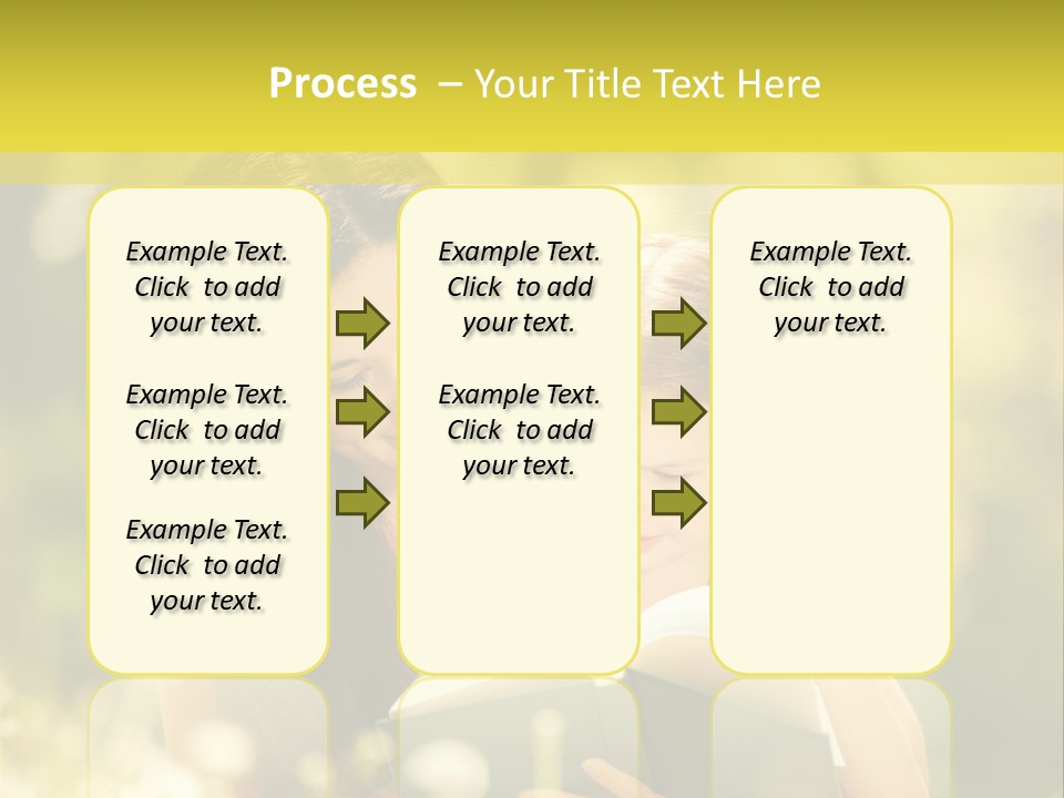A Woman Reading A Book To A Little Girl PowerPoint Template